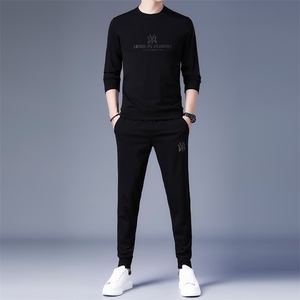 SA8297-2钱塘2020-2时尚休闲冬季厚款中青年男士帅气卫衣套装P137图片