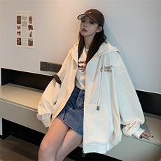 中性风高克重水洗灯芯绒开衫夹克2024新款春季情侣装外套女P68，男装夹克，电商C306-1