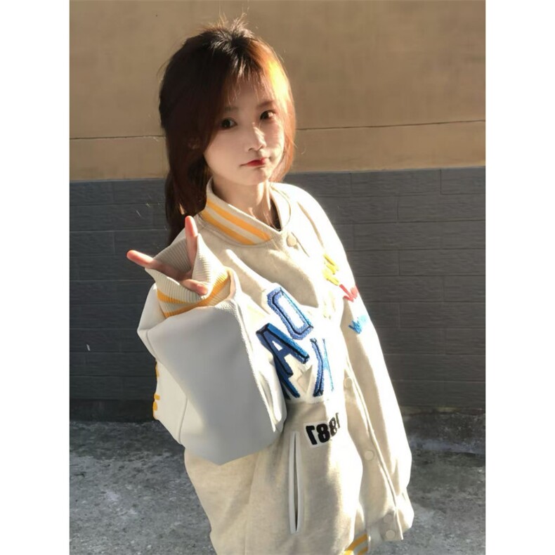 5316-P70高质量原版做工面料休闲棒球服外套男女同款,女装卫衣/绒衫,星座617A-2