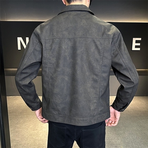 大货加绒加厚皮夹克高级感皮衣外套C317-J5536-P155图片