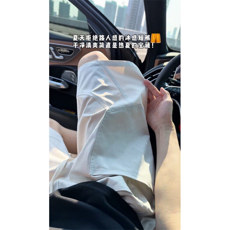 美式运动短裤薄冰丝裤跑步健身斜切休闲五分裤504-K08-特P31控58,男装牛仔裤,星座504