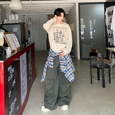 穿搭白色牛仔裤cleanfit垂感直筒男裤子百搭潮流休闲裤YD9002-P75，男装休闲裤，星座509