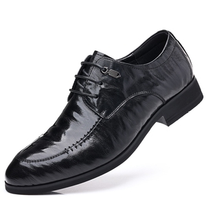 头层羊皮鞋男2023秋季新款商务正装男士真皮皮鞋男款尖头英伦皮鞋图片