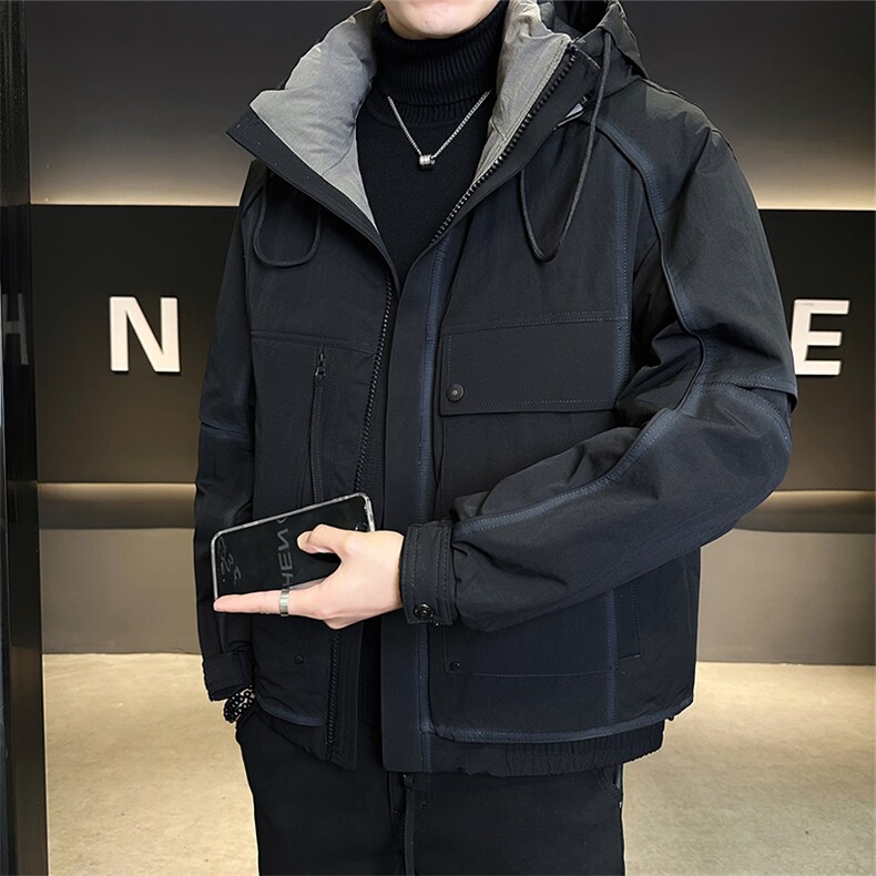 万件备货数据男士羽绒服标50户外工装男外套B317/Y165/P285图片