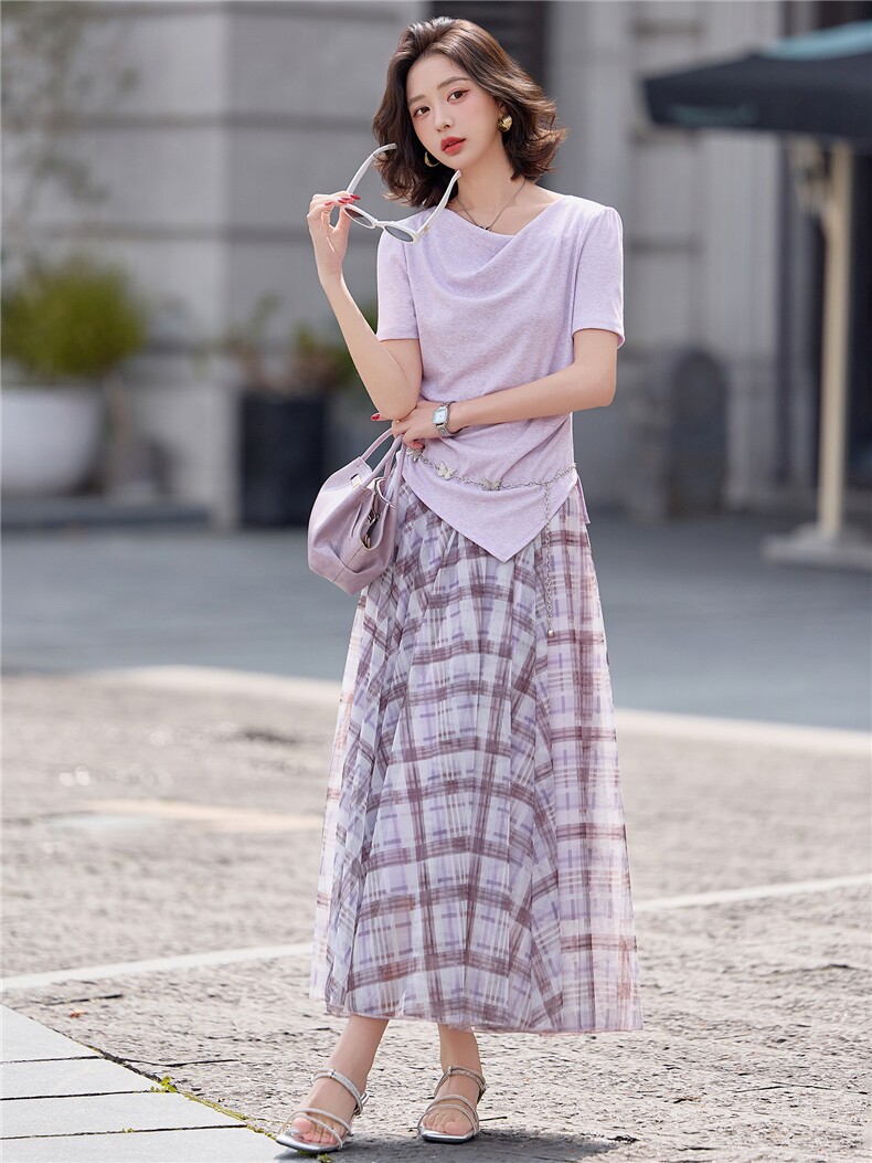 【现货】2026年夏季优雅风时尚女装两件套套裙女,女装套装/套裙,微微衣阁