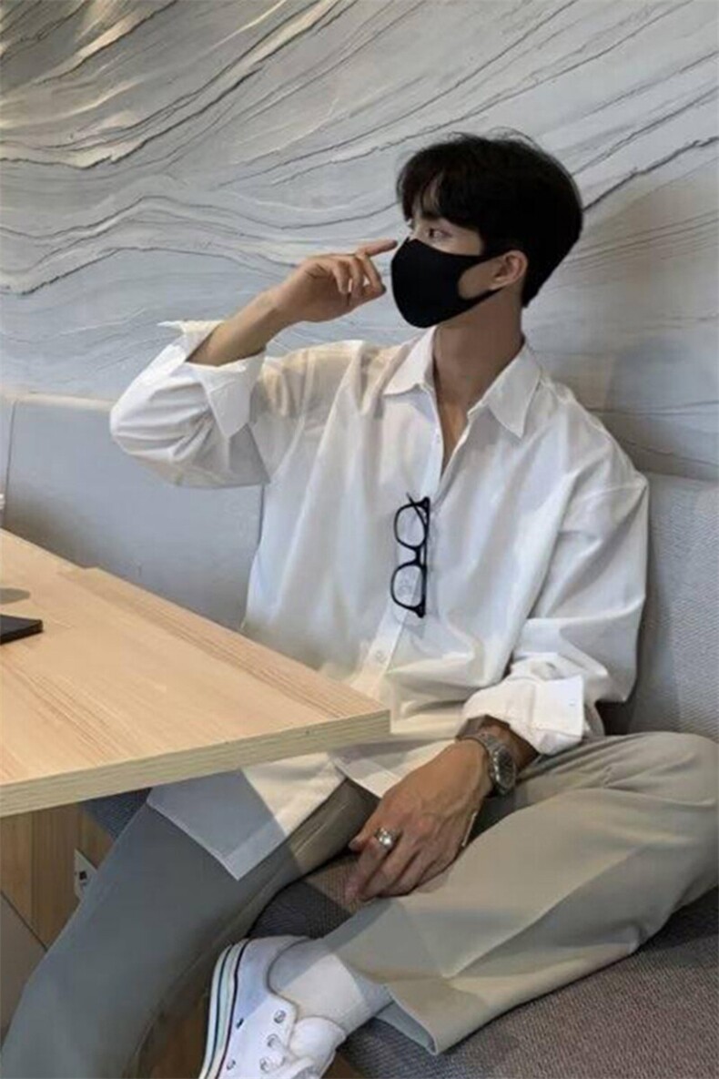 港风美式潮牌痞帅翻领长袖衬衫男设计感XZ213-CS8807-P45控68,男装夹克,星座213