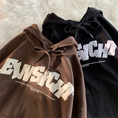秋冬450克加绒加厚抖音品质连帽卫衣外套216-2-WY105-P58咖啡，男装卫衣，星座716-1