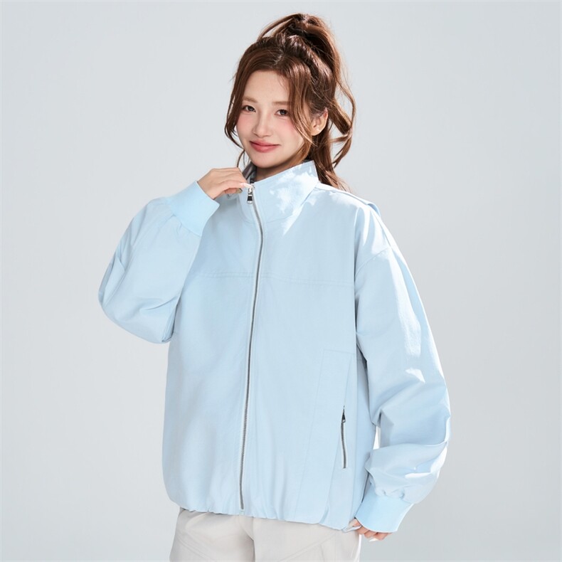 宽松立领拉链外套女春秋休闲潮流百搭设计感夹克XZ309JK8002P72,男装夹克,星座309（原A406）