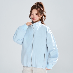 宽松立领拉链外套女春秋休闲潮流百搭设计感夹克XZ309JK8002P72
