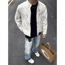 26春装高品质老钱风立领夹克外套男女美式潮牌拉链工装风宽松上衣，男装夹克，电商A486