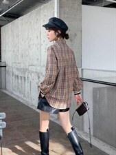 加绒衬衫，女装衬衫，依伊贝诺