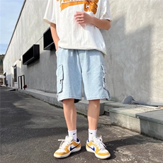 潮流夏季牛仔裤男牛仔短裤工装裤K9046P45，男装牛仔裤，星座1116-2