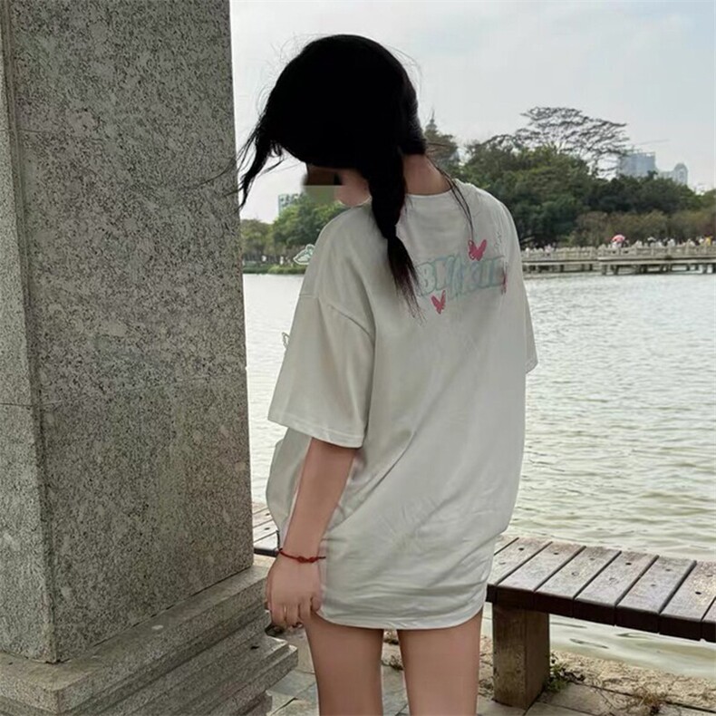 万针全刺绣工艺抖音得物高品质260克重磅纯棉双纱美式高街短袖T恤图片