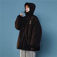 现货中性冲锋棉衣女刺绣连帽棉服1118-1-Q121-P85限价108，男装棉衣，星座1118-1