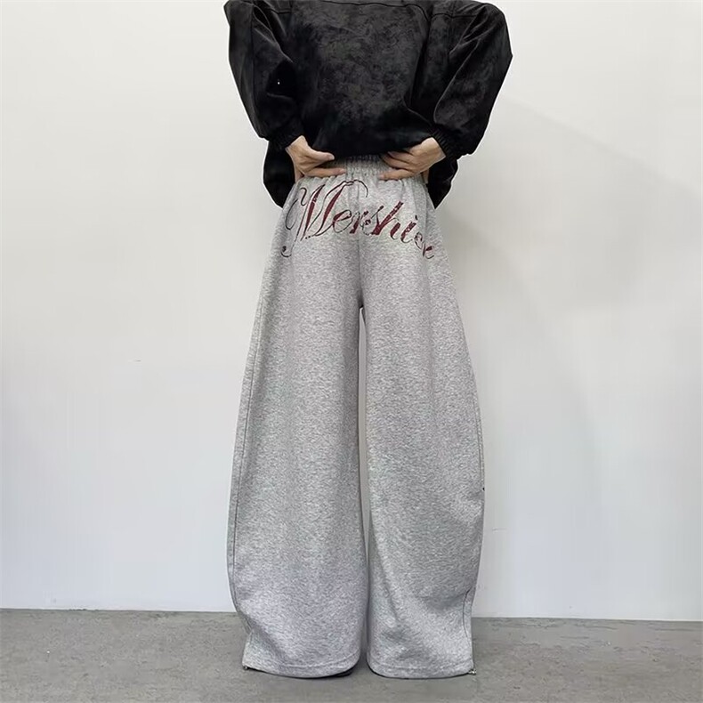 休闲裤男女韩版潮流宽松百搭高街帅气2025秋冬ins长裤K6739-P46,男装休闲裤,星座412-3