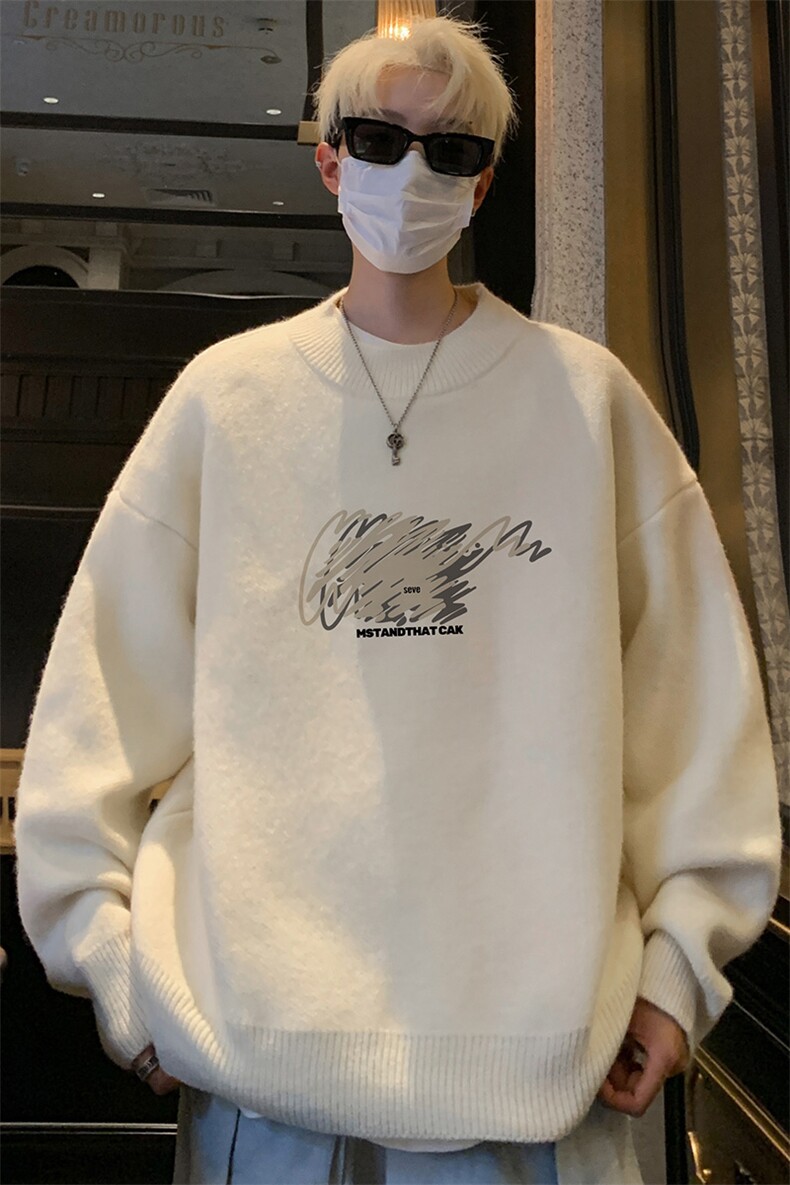 高质量！秋冬季半高领毛衣男士加绒加厚线衣针织衫男DMY547-特P38,男装针织衫/毛衣,电商B371