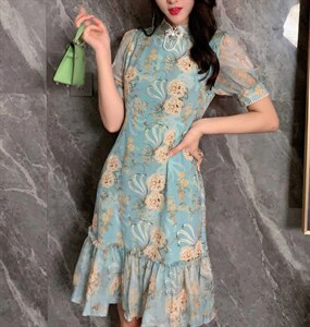 改良旗袍,女装汉服/婚纱/旗袍/礼服,茜茜靓点