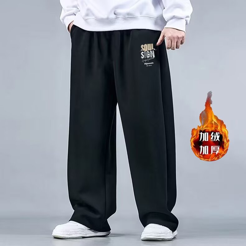 1506-1/XL-AW1281/P44超大码肥佬专属潮流保暖休闲直筒裤子图片