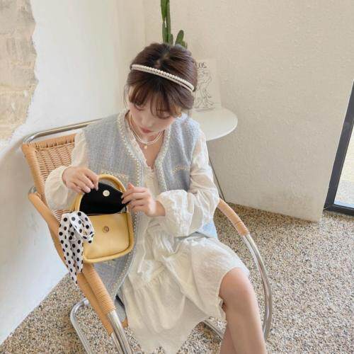 秋装新款小香风珍珠马甲，女装马夹，奥瑾