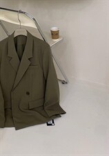 秋季新款韩版简单西装，女装西装，唇蔻