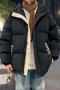 冬季宽松/连帽休闲外套潮加厚棉衣XZ102B-1M2305-P125图片