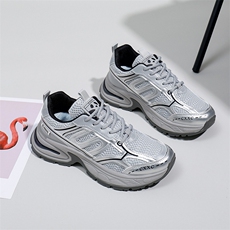 韩版镂空老爹鞋2025春季新款透气学生运动鞋增高休闲鞋女，女鞋休闲鞋，电商A223