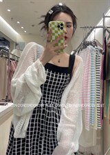 现货提花格子吊带裙?空调衫，女装背心吊带，东町