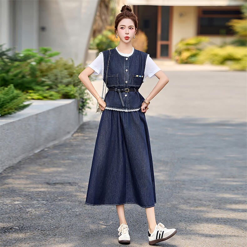 小香风时尚套装裙女2025夏季爆款高级感气质显瘦休闲搭配两件套潮,商品下架区,罗腾