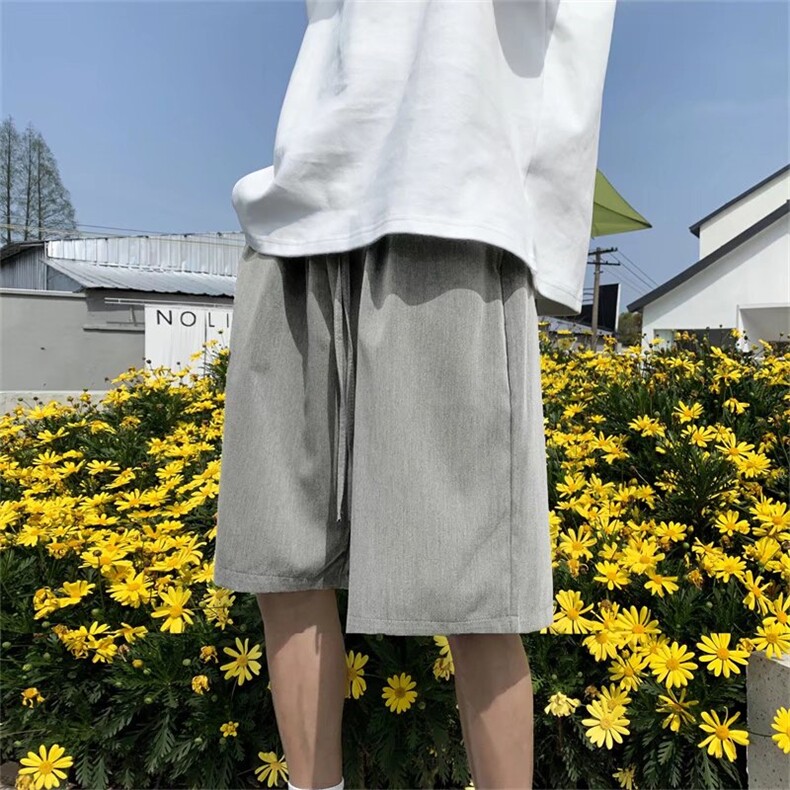直筒青春流行运动裤宽松型休闲裤男夏季潮纯色五分裤KD205P26,男装休闲裤,星座1116-2