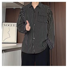 1506/QC0680/P34长袖衬衫日系港风衬衣男生夏季潮流百搭休闲外套，男装衬衫，星座1506