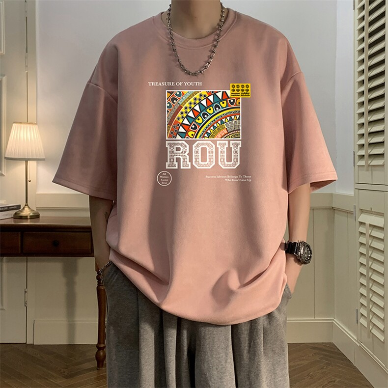 麂皮绒短袖t恤男大码半袖男酒店风JD82370-P25,男装T恤,电商A040