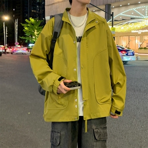 工装外套男士新款立领夹克男装春秋季休闲青少年上衣JK0228-P75图片
