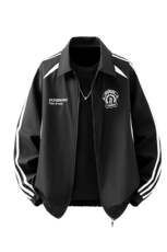 美式学院风刺绣设计大码M-5XL立体白底棒球服夹克JK78073P79控128，男装夹克，星座227-7