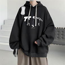 连帽卫衣男大码胖子帽衫大号运动服WY2449-P35，男装卫衣，电商A040