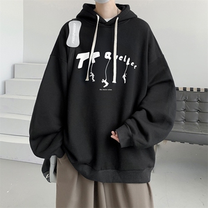 连帽卫衣男大码胖子帽衫大号运动服WY2449-P35图片