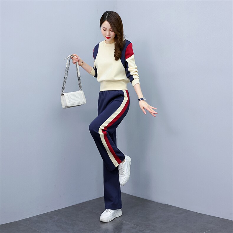 休闲卫衣运动服套装女装2025年春秋季新款减龄时尚洋气时髦两件套,女装套装/套裙,梦依杭