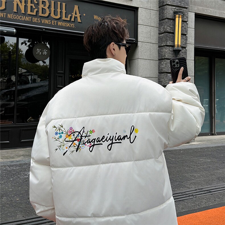 2025印花棉衣棉服小牛津覆膜三防面料棉袄面包服1602W-P50,男装棉衣,星座207