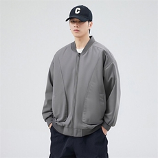 户外夹克男棒球领纯色上衣冲锋衣外套DSA157B-JK7869-P70，男装夹克，电商A157B