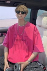 外景水洗夏季新款做旧美式复古短袖T恤男宽松打底体恤SX00019/P35，男装T恤，电商B316