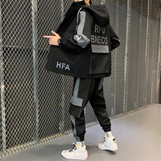 现货秋季男士套装休闲运动服帅气搭配一套工装夹克外套D05，男装套装，电商B226-2（原B217-2）