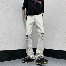夏季美式高街破洞铆钉牛仔裤货号K750P60，男装牛仔裤，电商A063