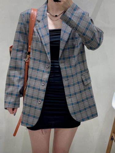 格子西装，女装西装，M&G