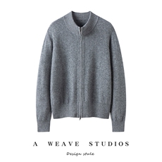 2025百搭简约时尚双拉链开衫，女装针织衫/毛衣，兴泰羊绒