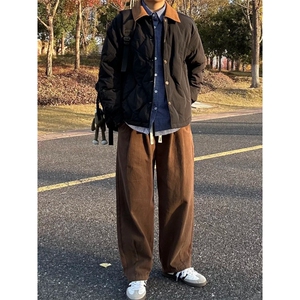 重磅宽松纯棉弯刀阔腿裤 1302-7607-P65控108图片