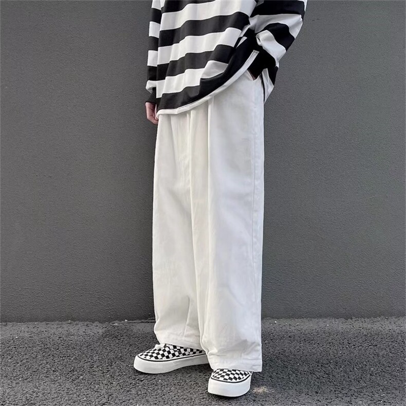 男春季潮流时尚阔腿休闲长裤K7062P34,男装休闲裤,星座1116-2