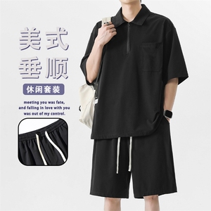 夏季运动套装休闲时尚短袖短裤一套搭配夏天高端帅气TZ21-特批-70图片