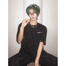 万针全刺绣工艺高品质260克双纱纯棉美式高街短袖T恤特P33，男装T恤，电商A486