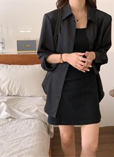 香丽迪网红chic高级感丝滑醋酸外披两件套，其它，香丽迪1