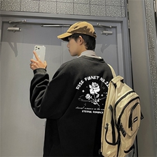 特P25控48秋冬新款男士圆领卫衣宽松休闲日常百搭上衣WQ2456，男装卫衣，电商B370
