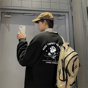 特P25控48秋冬新款男士圆领卫衣宽松休闲日常百搭上衣WQ2456